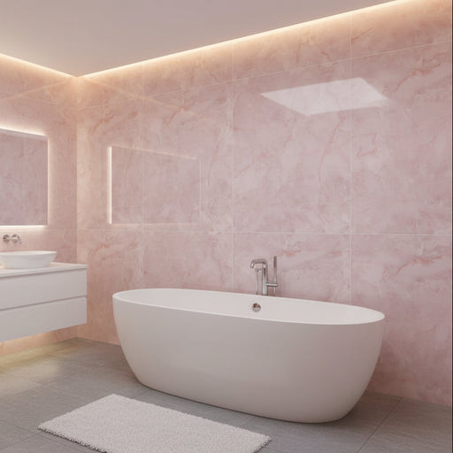 Onyx Pink Calma Gloss Tiles 60x120cm