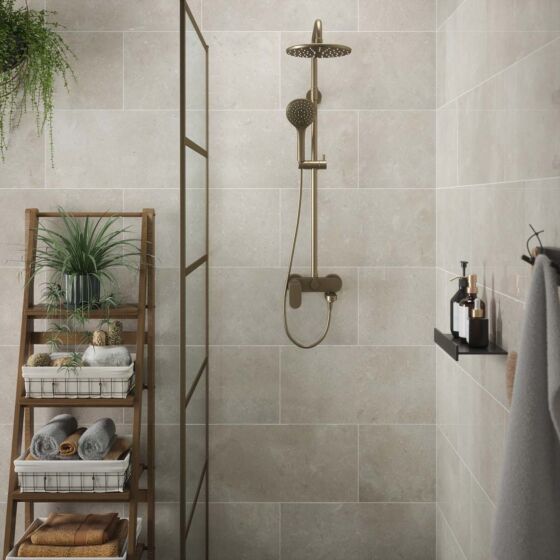 Fossil Travertine Matt Wall Ceramic tiles 30x60cm