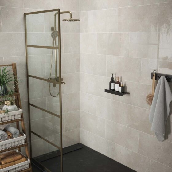 Fossil Travertine Matt Wall Ceramic tiles 30x60cm