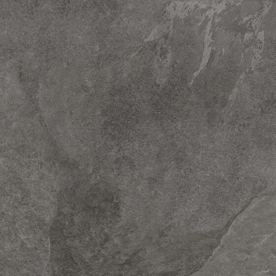 Troia Dark Grey matt porcelain tiles cut sample