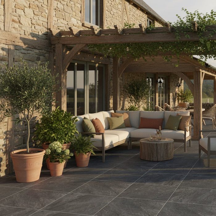 Francavilla Grey outdoor porcelain tile 60x90x2cm All tiles TILEJOB
