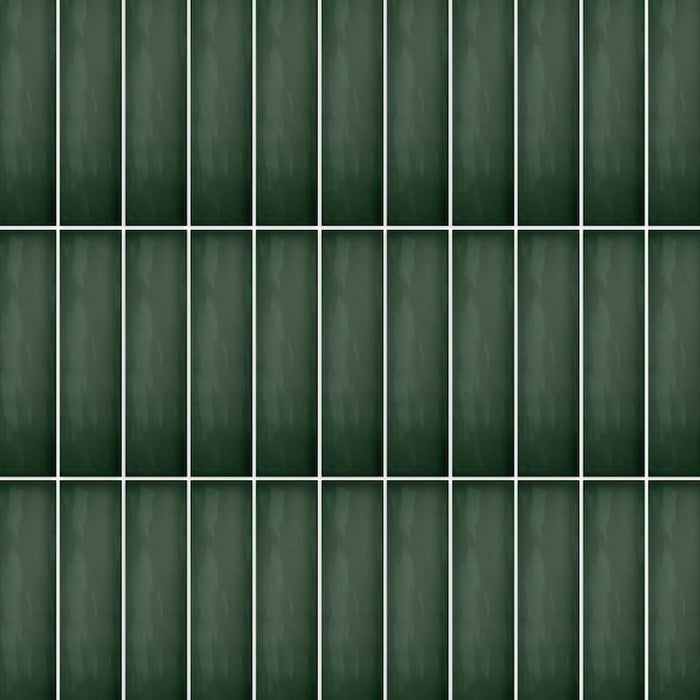 Vitrina Moss Green Gloss Wall Ceramic tiles 7.5x30cm
