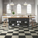 Charming Black Classic Marble effect tiles 30x30cm