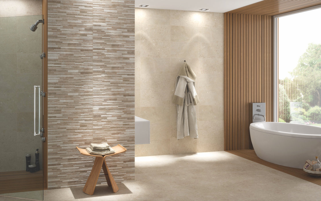 Patras Beige wall ceramic tiles and decor 25x40cm