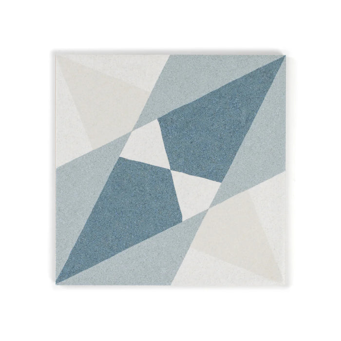 Altea Blue Taco Matt Tile 165x165mm