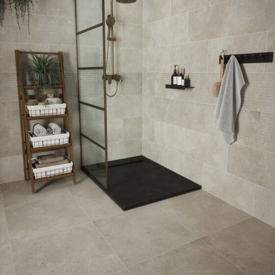 Fossil Travertine floor porcelain tiles 60x60cm