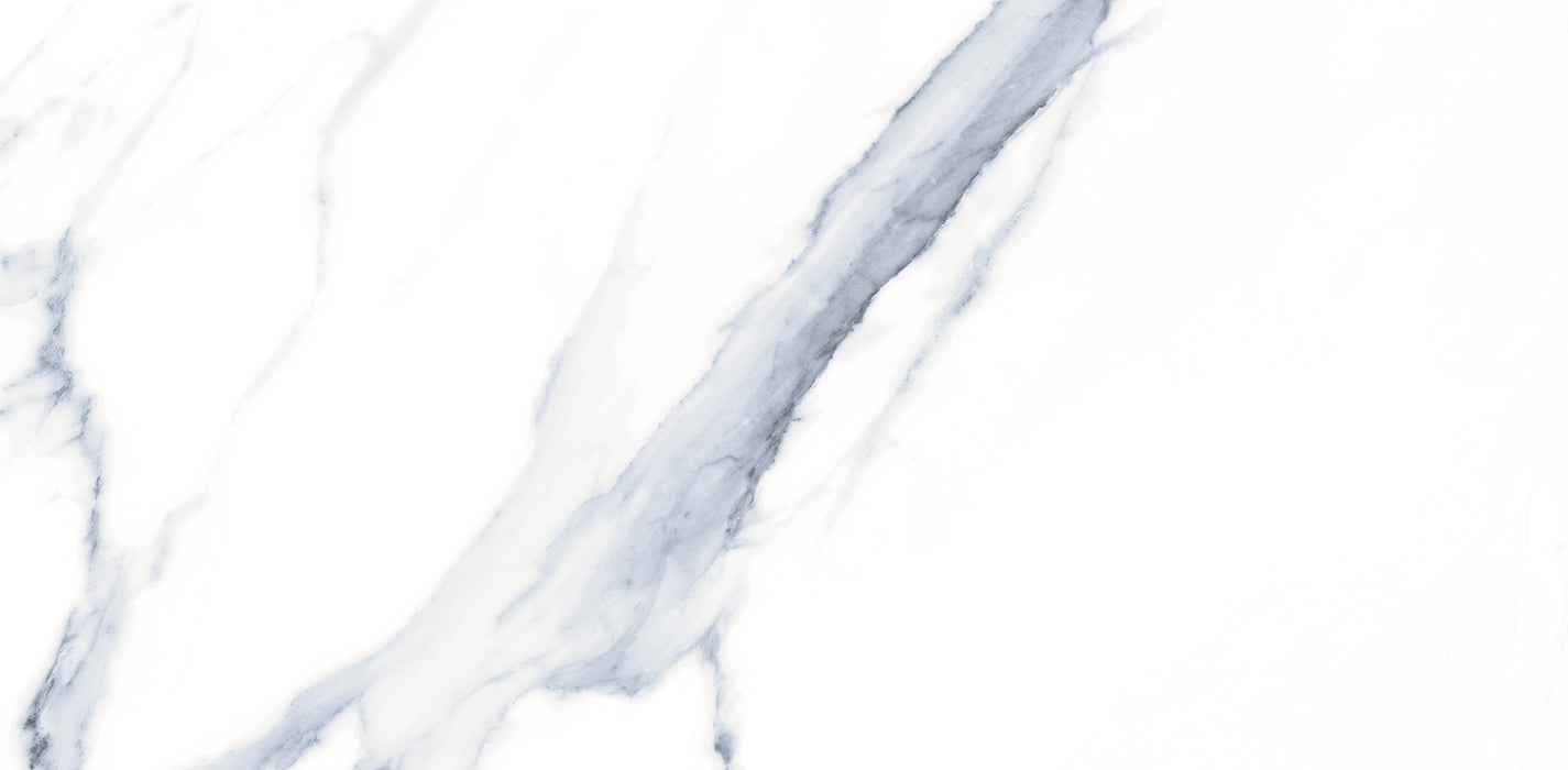 Marmi Carrara Blue Marble gloss porcelain tiles cut sample