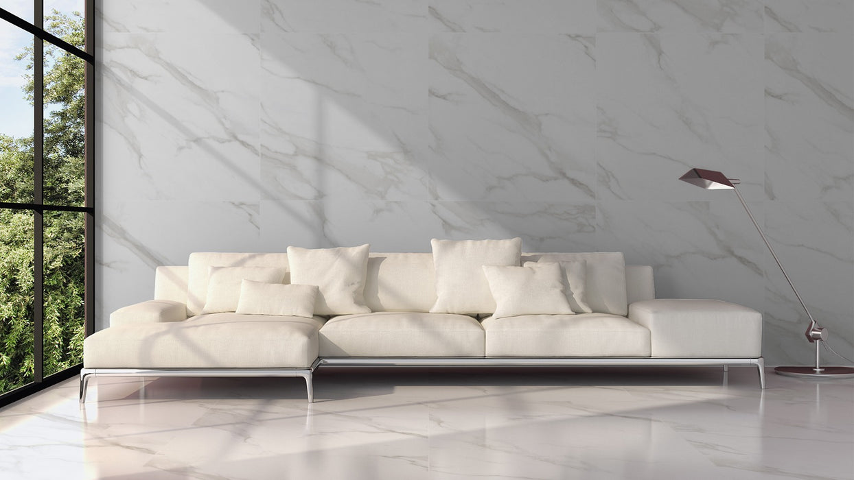 White Light Carrara Gloss Ceramic 30x60cm