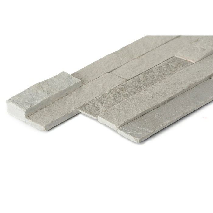 Wales Quarry Chalk White Slate splitface 15x30cm