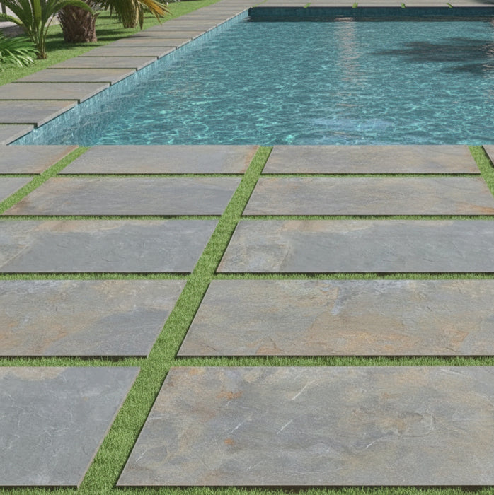 Ripon Stone Azul outdoor porcelain tiles 60x90x2cm All tiles TILEJOB