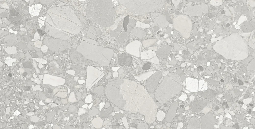 Piazza perla terrazzo porcelain tiles 60x120cm