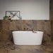 Keystone Mocha Slate Effect Matt Porcelain Wall & Floor Tile - 600mm x 400mm