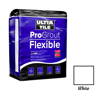 Grout White Ultratilefix Progrout Flexible - 10kg